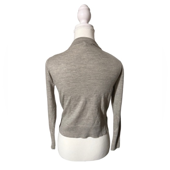 J. Crew grey wrap sweater size xs - Picture 2 of 3